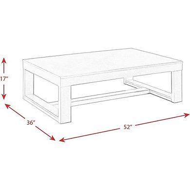 Picket House Furnishings Drew Rectangle Coffee Table