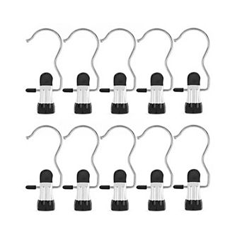 HOUSE DAY Legging Hanger Organizer with Rubber-Coated Clips for Yoga Pants, Workout Sets, Hats