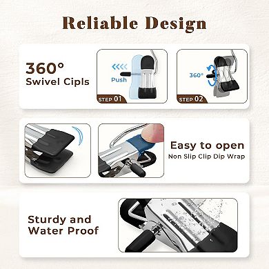 HOUSE DAY Legging Hanger Organizer with Rubber-Coated Clips for Yoga Pants, Workout Sets, Hats