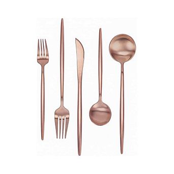 Rose Gold Satin Finished Flatware Cutlery