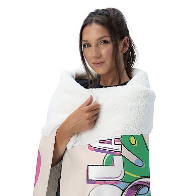 Nickelodeon Dora the Explorer Hola Backpack Silk Touch Sherpa Throw 50 x 60 inches