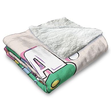 Nickelodeon Dora the Explorer Hola Backpack Silk Touch Sherpa Throw 50 x 60 inches