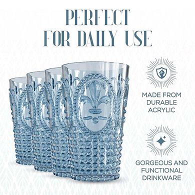 Vintage Shatterproof BPA-Free Drinking Glasses