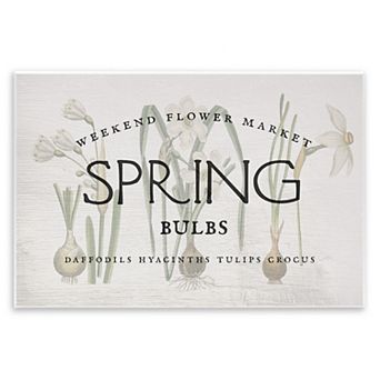 Stupell Home Decor Spring Weekend Flower Market Plaque Wall Art
