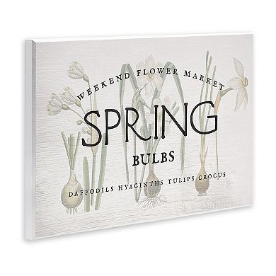 Stupell Home Decor Spring Weekend Flower Market Plaque Wall Art