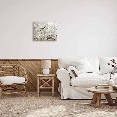 Stupell Home Decor Birds on Spring Blossom Tree Branches Canvas Wall Art