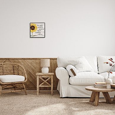 Stupell Home Decor Live In Sunshine Drink Wild Air Framed Wall Art