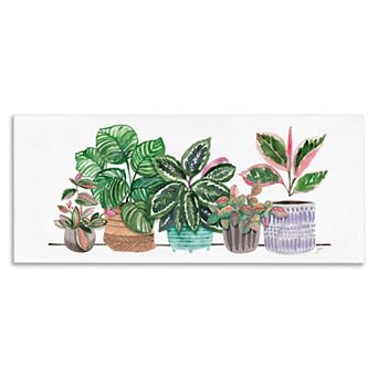 Stupell Home Decor Potted Plants Herbal Leaves Canvas Wall Art