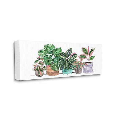 Stupell Home Decor Potted Plants Herbal Leaves Canvas Wall Art