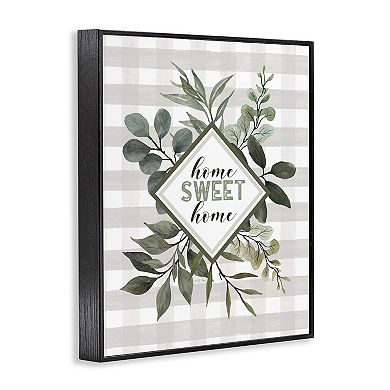 Stupell Home Decor Home Sweet Home Phrase Framed Wall Art