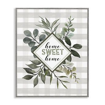 Stupell Home Decor Home Sweet Home Phrase Framed Wall Art
