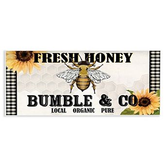Stupell Home Decor Fresh Honey Bumble & Co. Plaque Wall Art