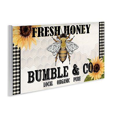 Stupell Home Decor Fresh Honey Bumble & Co. Plaque Wall Art
