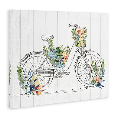 Stupell Home Decor Floral Country Bicycle Canvas Wall Art