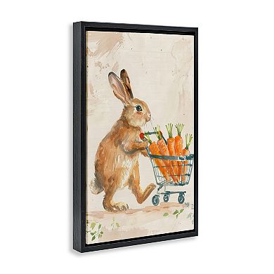 Stupell Home Decor Carrot Connoisseur Rabbit Framed Wall Art
