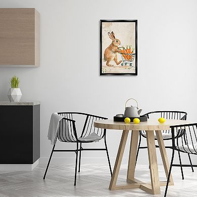 Stupell Home Decor Carrot Connoisseur Rabbit Framed Wall Art