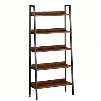 Fancihabor 5 tier Narrow Bookshelf Home Office Bedroom Kitchen Living Room