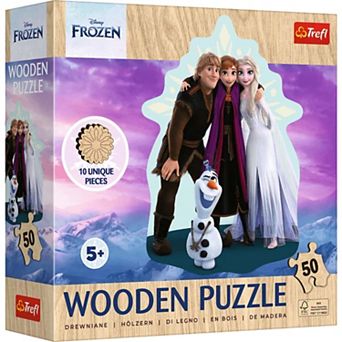 Trefl Wood Craft 50 pc Wooden Puzzle - Disney's Favorite Frozen