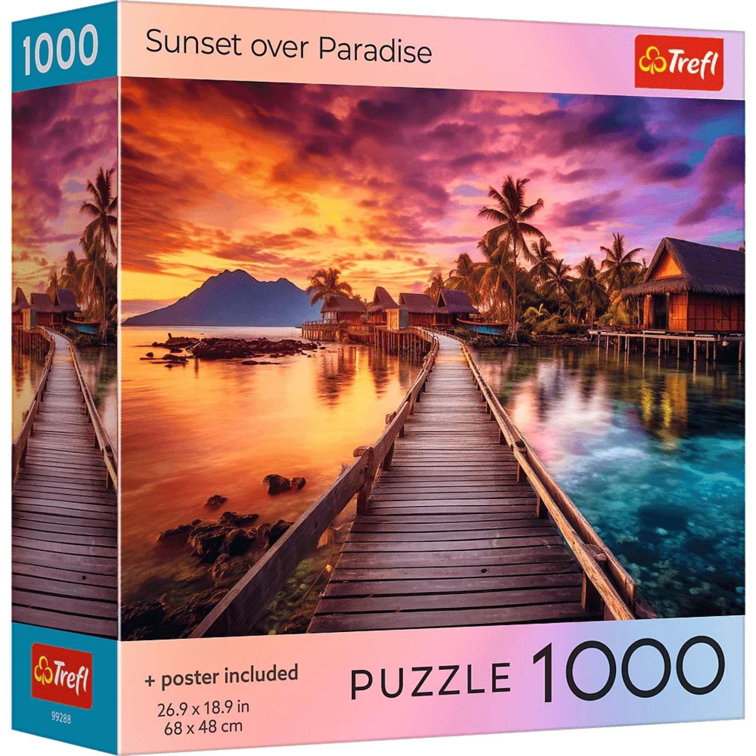 Детский пазл Trefl Red Sunset in the Maldives 1000 pc Puzzle — фото 1
