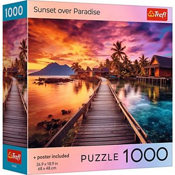 Trefl Red Sunset in the Maldives 1000 pc Puzzle