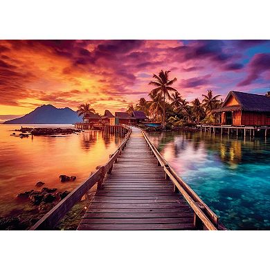 Trefl Red Sunset in the Maldives 1000 Piece Puzzle