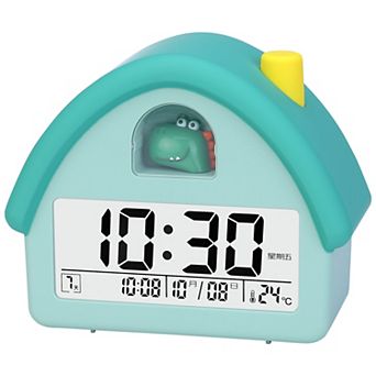 House Shape Multifunctional Alarm Clock, Backlight, Three Alarms, Snooze Function 4.3"x2.4"x5.0"