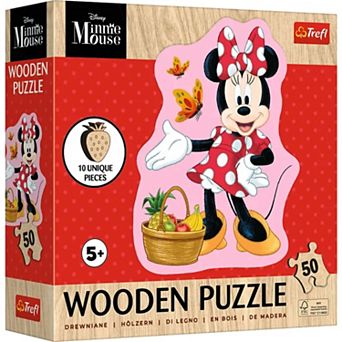 Trefl Wood Craft 50 pc Wooden Puzzle - Disney's Happy Minnie