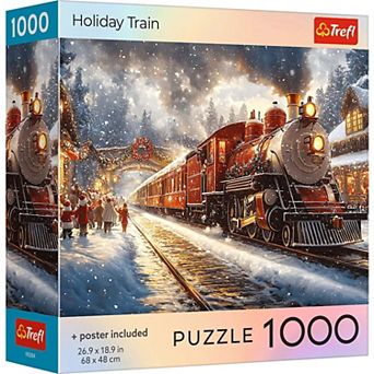 Trefl Red Holiday Train 1000 pc Puzzle