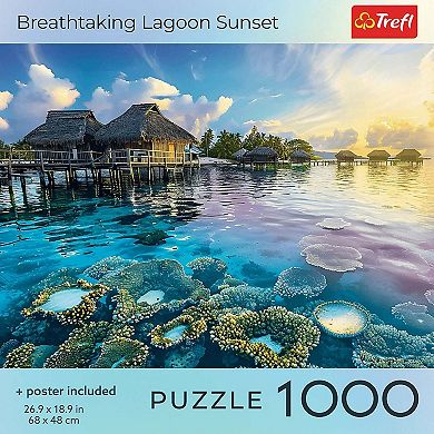 Trefl Red Tahiti Sunset 1000 Piece Puzzle