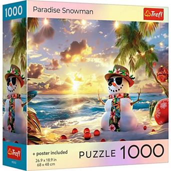 Trefl Red Paradise Snowman 1000 pc Puzzle