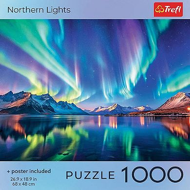 Trefl Red Northern Lights 1000 Piece Puzzle