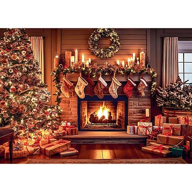 Trefl Red Holiday Greeting A Warm Winter Night 1000 Piece Puzzle