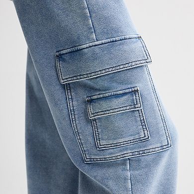 Girls 7-16 Vanilla Star Wide Leg Cargo Pants