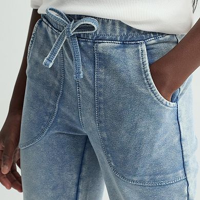 Girls 7-16 Vanilla Star Knit Flare Jeans