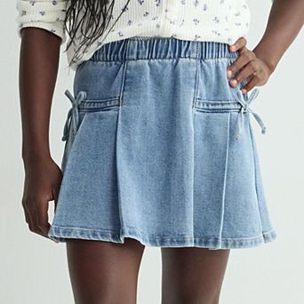 Girls 7-16 Vanilla Star Pleated Bow Skirt