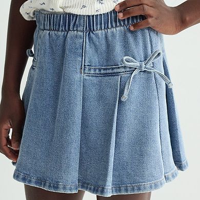 Girls 7-16 Vanilla Star Pleated Bow Skirt