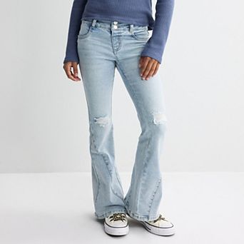 Girls 7-16 Vanilla Star Flare Jeans with Gusset