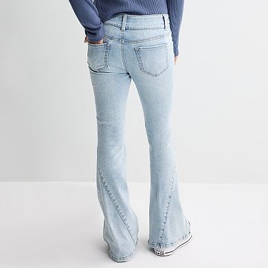 Girls 7-16 Vanilla Star Flare Jeans with Gusset