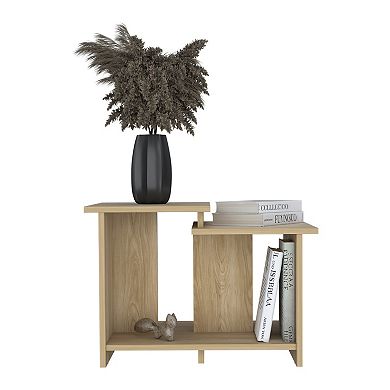 Weman 23.6" W Coffee Table With Open Shelf Living Room, Home Office Storage