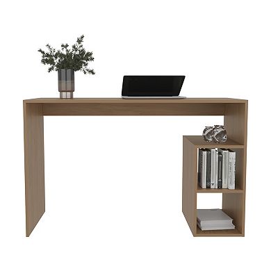 Solid 47" Wide Four Shelves Writting Desk, Home Office, Living Room, Gamer Desk