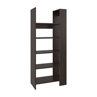 Woodstock Bookcase, Modern Vertical Design, Freestanding Storage Unit