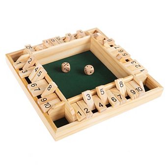 Hey! Play! Wooden Shut The Box Game