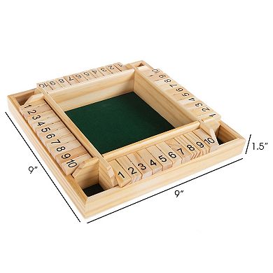 Hey! Play! Wooden Shut The Box Game