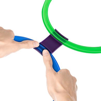 Hey! Play! 10-Piece Hopscotch Rings Game Set