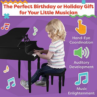 Hey! Play! 30 Keys Kids Piano & Bench