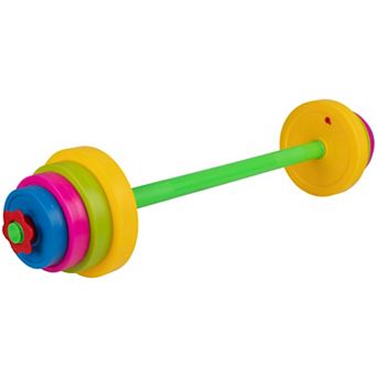 Hey! Play! Kids Weight Set with Barbell & 8 Plates