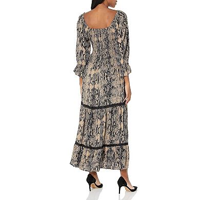 Womens Bodycon Maxi Dress with Long Sleeves