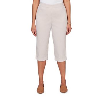 Women's Alfred Dunner Stretch Stripe Clamdigger Capri Pants
