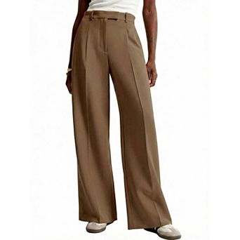 Women High Waisted Wide Leg Pants Business Casual Work Trousers Dressy Pants