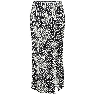 Lascana Women's Ruched Detail Midi Skirt